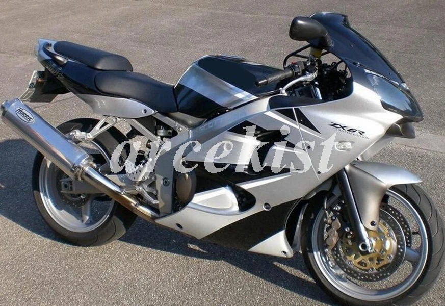 4 Darčeky Zadarmo Nový Motocykel, ABS Horské Kit vhodný pre kawasaki Ninja ZX6R 636 2000 2001 2002 6R 00 01 02 ZX-6R silver black 2