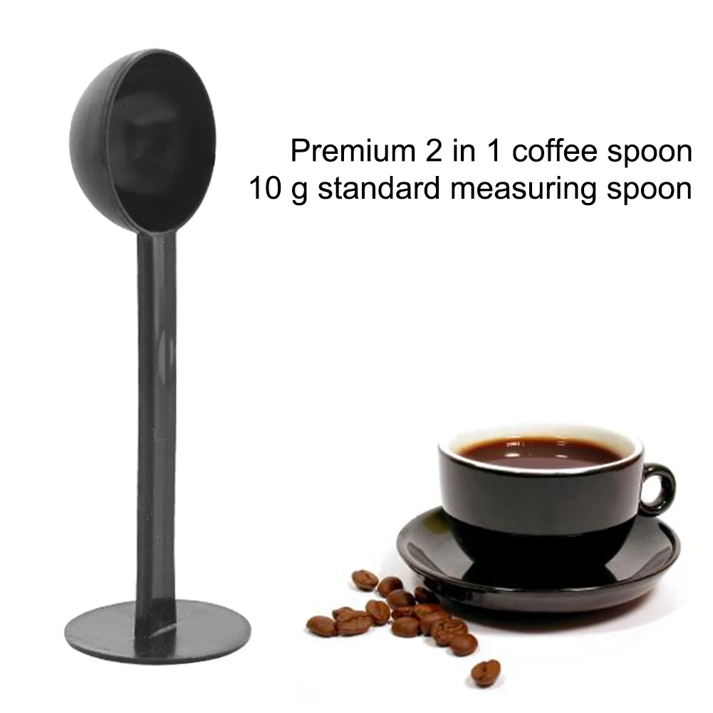 Káva Prášok Stlačte Lopatka 10g Plastové s Dvojakým použitím Kávy Tamper Lyžica Prášku Štandardný Merací Nástroj Kuchyňa Gadget 5
