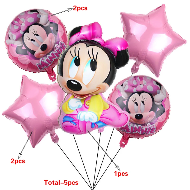 Minnie Mouse Narodeninovej Party potreby a Dekorácie pre Dievčatá 1. Narodeniny Party Dodávky Minnie Narodeninovej Party Dekor Dodávky 2