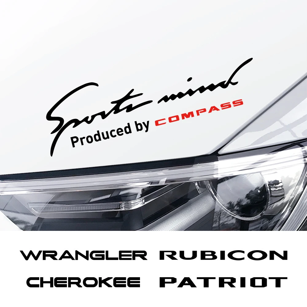 Auto Obočie Nálepka Pre Jeep Cherokee Veliteľ Kompas Slobody Patriot Rubicon TrailHawk Wrangler Auto Tuning Doplnky 3