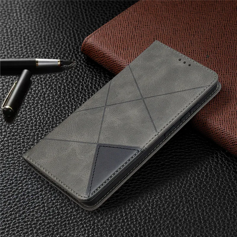 Obchodné Magnetické Kožené Flip Stojan Telefón puzdro Pre Xiao Redmi 9C Xiomi Redmi 9 C NFC Redmi9C Peňaženky Kryt s Sloty pre Karty 3