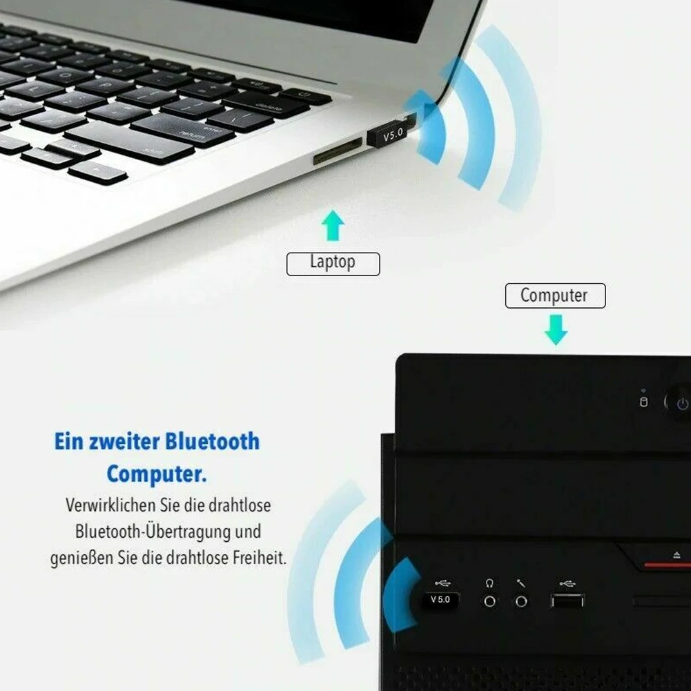 Bluetooth-kompatibilného Adaptéra pre PC Mini Nano USB Bluetooth-kompatibilné 5.0 Dongle pre Windows 10 8 7 Prenosný počítač Stolový Počítač 0