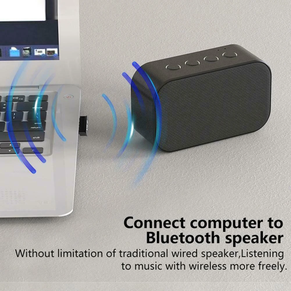 Bluetooth-kompatibilného Adaptéra pre PC Mini Nano USB Bluetooth-kompatibilné 5.0 Dongle pre Windows 10 8 7 Prenosný počítač Stolový Počítač 5