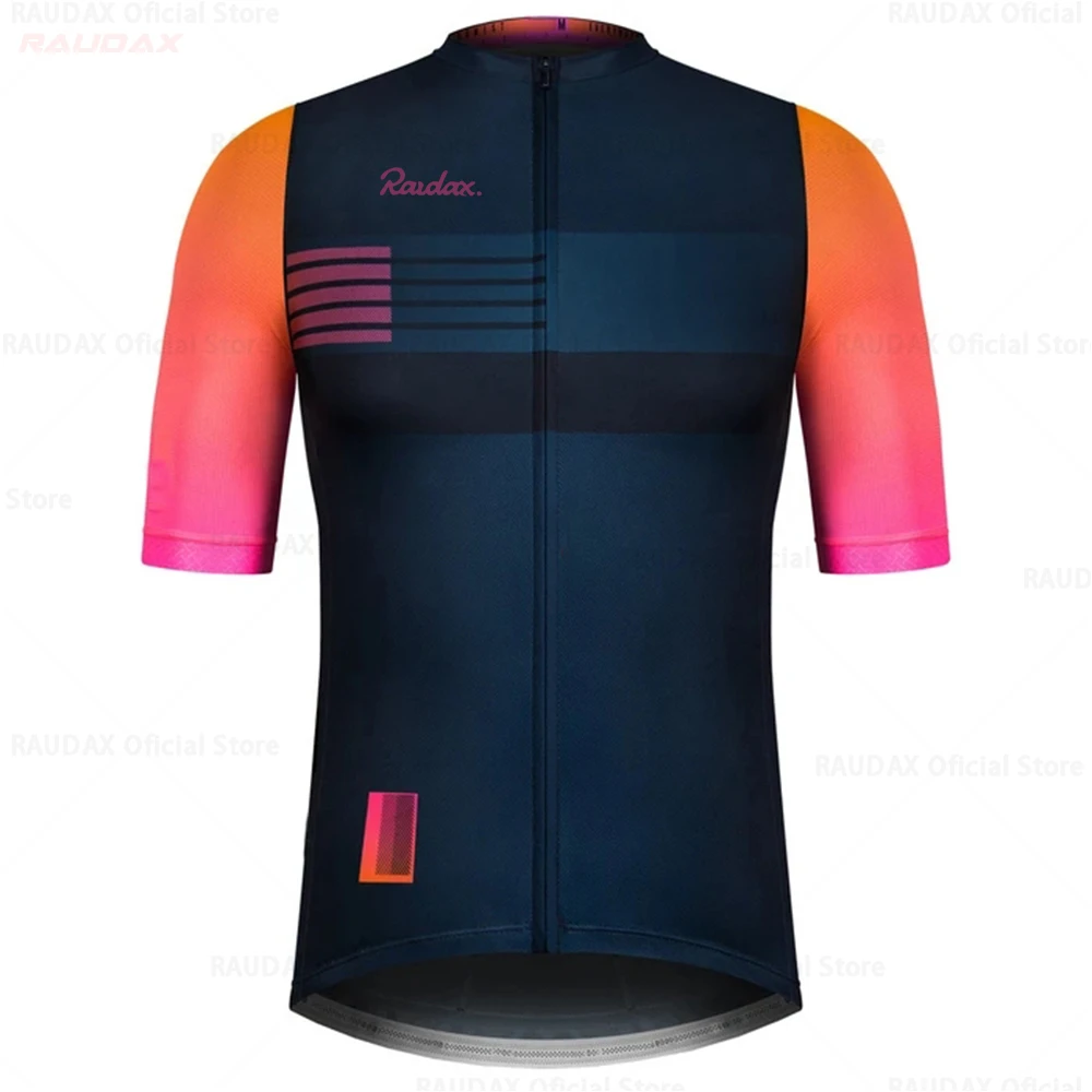 2021 Raudax Tím Lete Cyklistika Dres Tímu Cyklistické Oblečenie Vyhovovali MTB nohavice s Náprsenkou Šortky Nastaviť Mužov Bicykli Ropa Ciclismo Triatlone 5