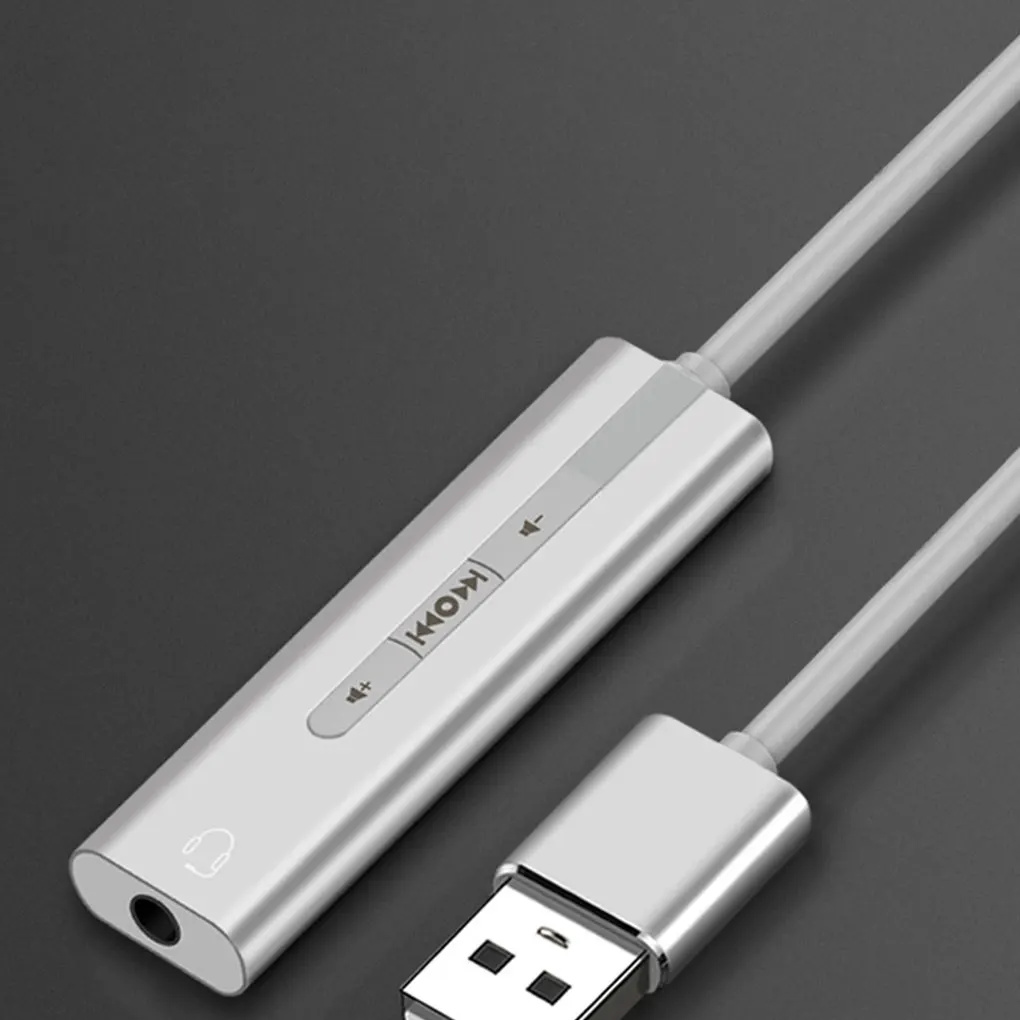 USB Externý Zvuková Karta, PC, Notebook, USB Audio Prevodník 3,5 mm Audio Rozhranie, Mikrofón, Slúchadlá Adaptér 2