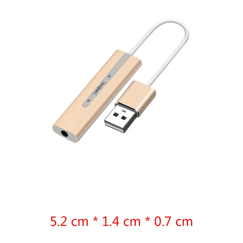 USB Externý Zvuková Karta, PC, Notebook, USB Audio Prevodník 3,5 mm Audio Rozhranie, Mikrofón, Slúchadlá Adaptér 4