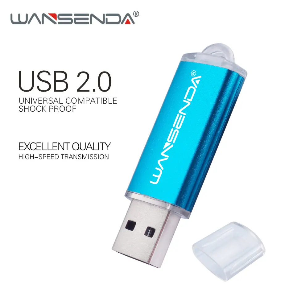 WANSENDA Kovové USB Flash mini Pero Disk 4 GB 8 GB 16 GB 32 GB, 64 GB 128G 256 GB Pendrives Reálne možnosti Pamäťový kľúč USB 4