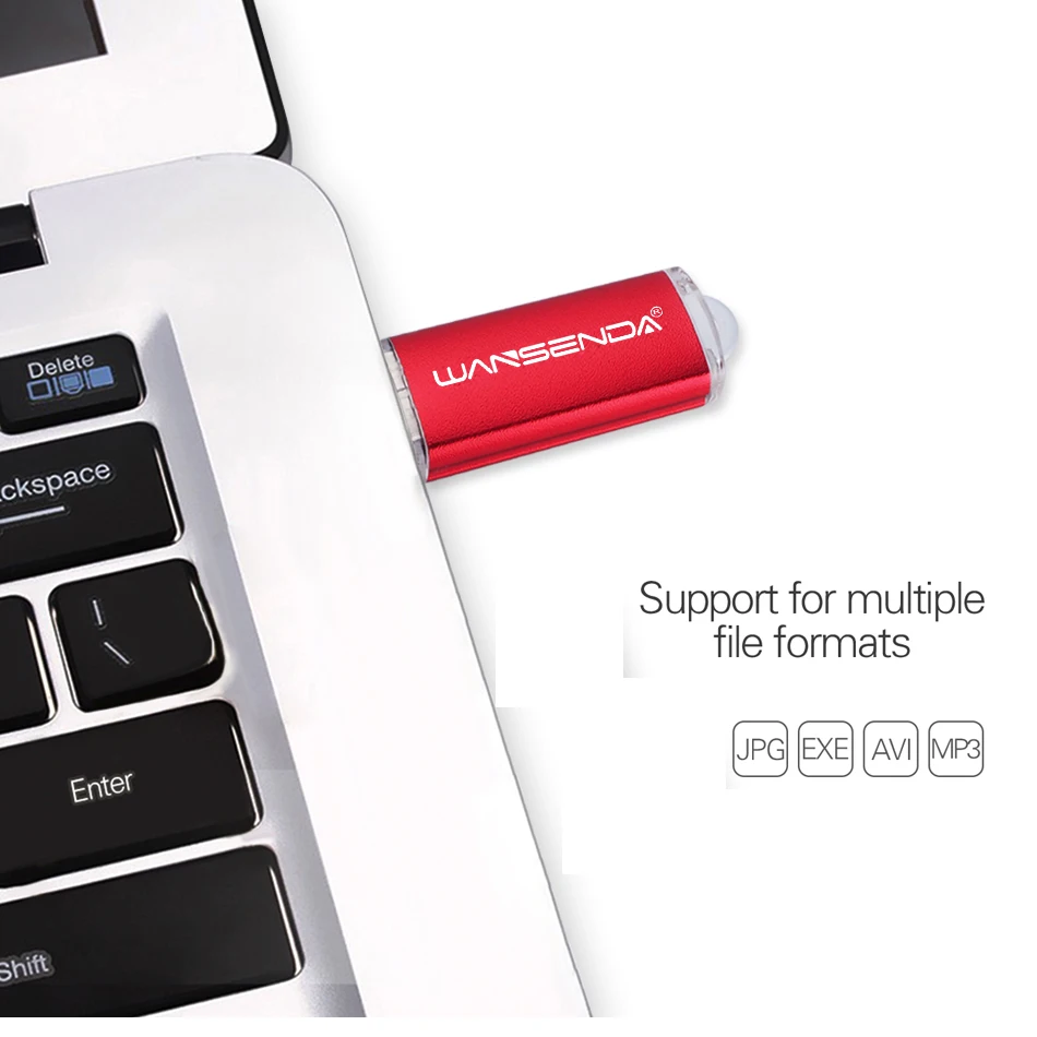 WANSENDA Kovové USB Flash mini Pero Disk 4 GB 8 GB 16 GB 32 GB, 64 GB 128G 256 GB Pendrives Reálne možnosti Pamäťový kľúč USB 5