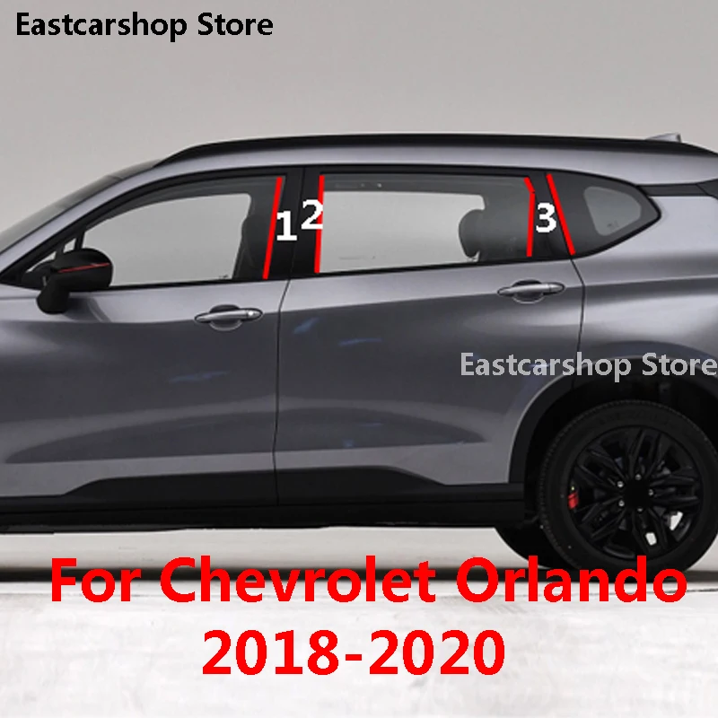 Auto PC Dvere, Okno, v Strednom Stĺpci Výbava Centrálne Dekorácie Ochrany B C Pásy Kryt pre Chevrolet Orlando 2018 2019 2020 0