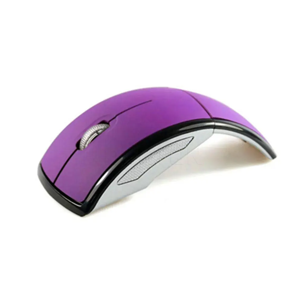 Nové 2.4 G Wireless Mouse Skladacia Počítačová Myš Mini Travel Notebook Vypnúť Myš, USB Prijímač pre Notebook PC 3