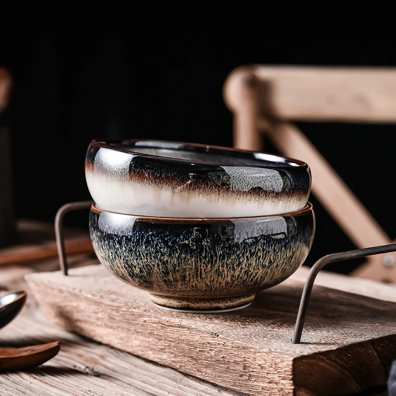 4 palcový 4.7 palcový tvorivé retro tretie Oko glazúra pece na zmenu Japonskej domácnosti keramické ryža misy umenie riad 2