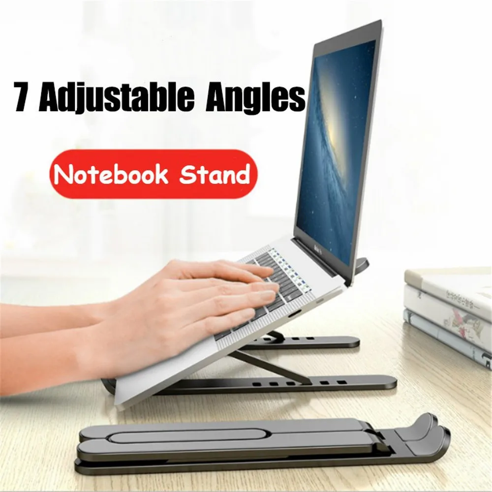 Prenosný Držiak Pre Macbook Air Pro Notebook Skladacia Notebook Stojan, Držiak Prenosný Držiak Pre Pc, Notebook, Nastaviteľné Non-slip Drop 3