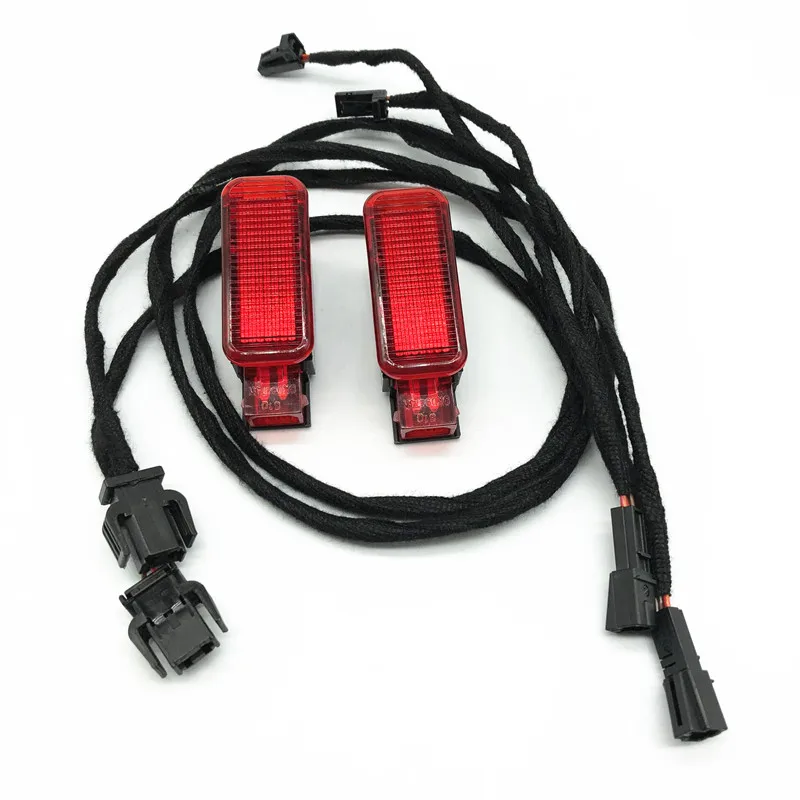 Interiéru vozidla halogénové Červené Dvere Výstražné Svetlo Kábel Vyžmýkať postroj upgrade Pre A3, A4 B8, A5 A6 C7 C8, A7, A8, S8 Q3 Q5 Q7, TT RS3 1