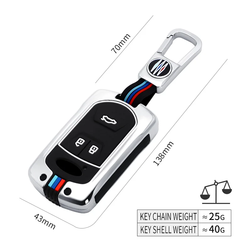 Auto Kľúč, Kryt Pre Chery Tiggo 8 7 5X 2019 2020 Smart Keyless Diaľkové Fob Chrániť Prípade Keychain Držiak na Príslušenstvo Auto Styling 0