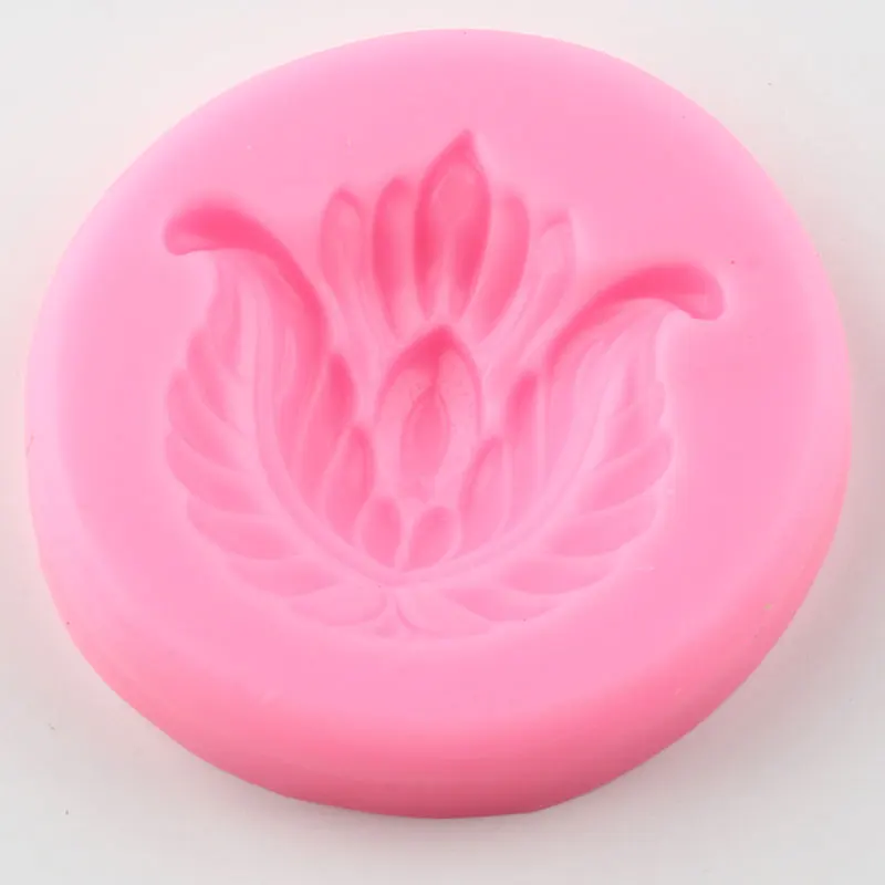 Lotus Tulipán Silikónové Formy Kvet Fondant Formy DIY Cake Zdobenie Nástroje Cookies Pečenie Cukroví Živice Hliny Čokoláda Gumpaste Plesne 5