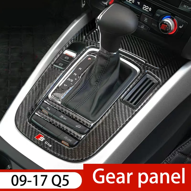 Pre Audi Q5 Uhlíkových Vlákien Dekorácie 3D Nálepka Auto Interiérové Doplnky Výstroj odvzdušňovací Centrum Censole Panel 2009-2017 3