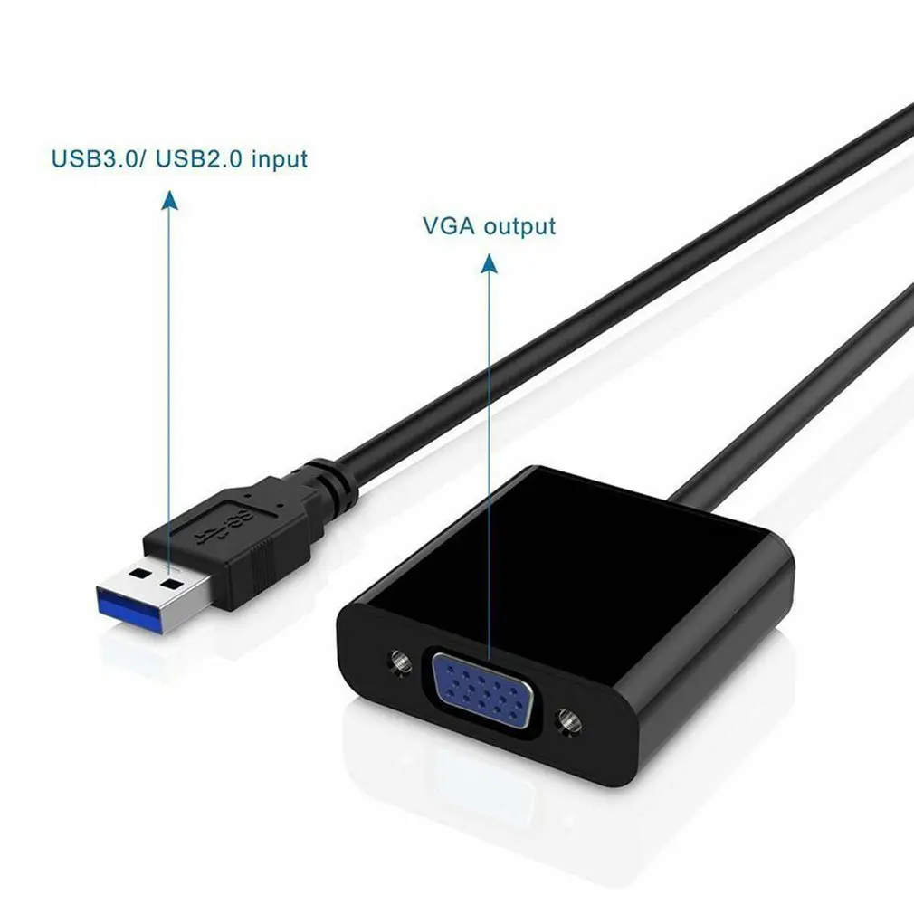 Premium USB 2.0/3.0 Na VGA Multi-Displej Adaptér, Externý Prevodník Video Grafická Karta Prenosné USB Konvertor VGA 4