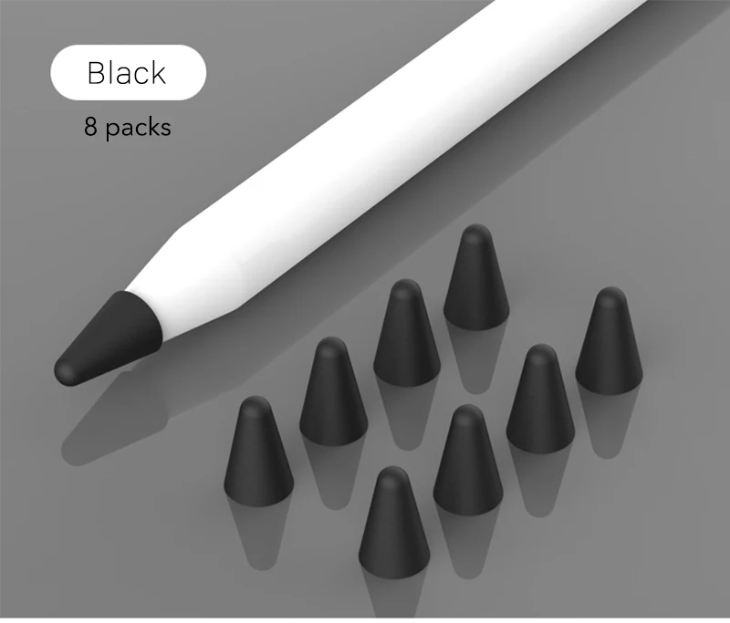 8pcs Silikónové Náhradný Tip puzdro pre Apple Ceruzka 1 2 Dotykový Stylus Pen Prípade Nib Ochranný Kryt Kože pre Apple Ceruzka 0
