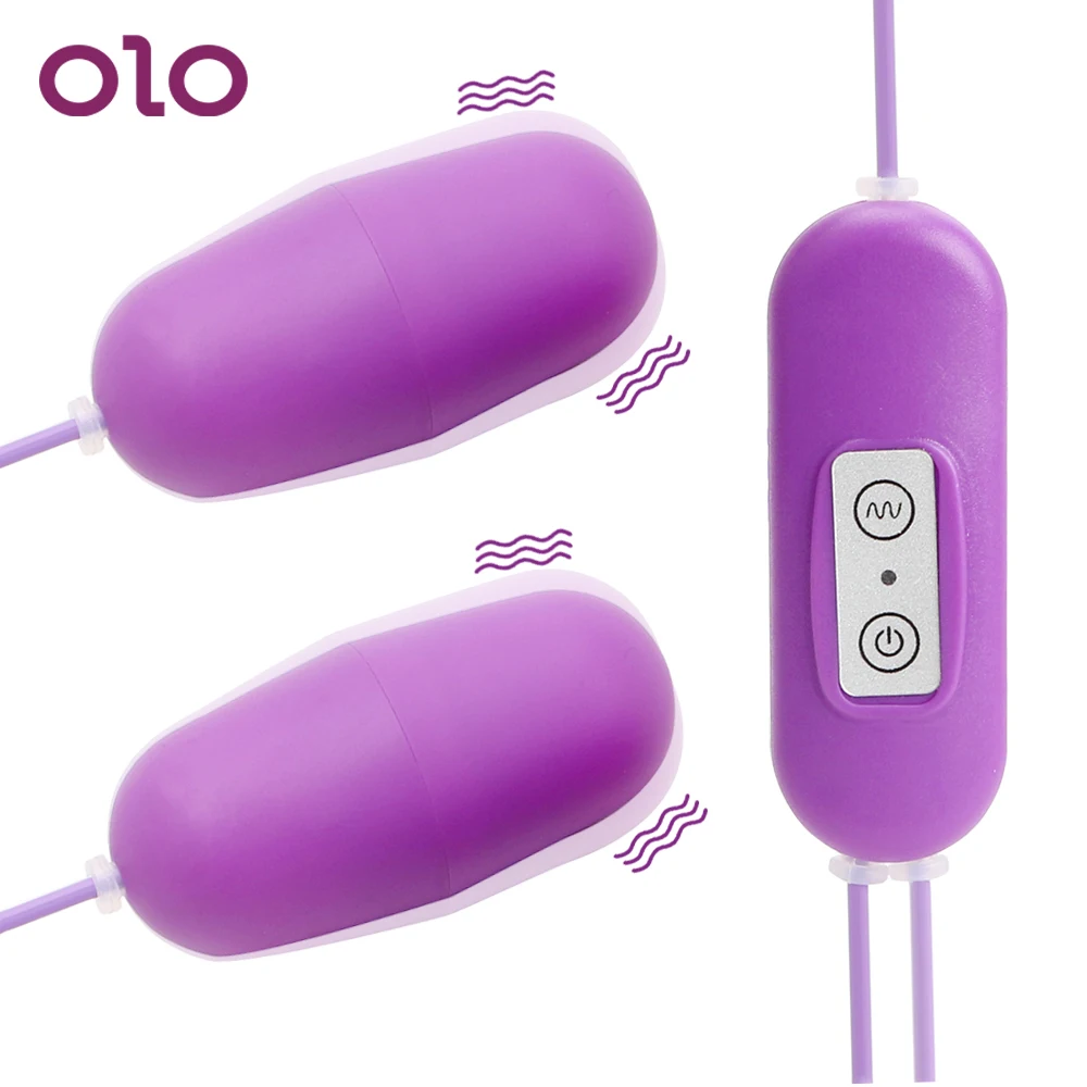 OLO USB Dual Vibrátor 12 Frekvencia Žena Bullet Vibračné Vajíčko Stimulátor Klitorisu Sexuálne Hračky pre Ženy, Dospelých Produkt 1