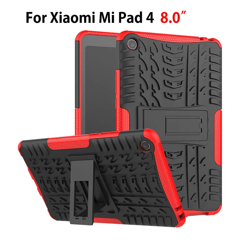 Prípad Pre Xiao Mi Pad MiPad 4 Mipad4 8.0 palcový Kryt Heavy Duty 2 v 1 Hybrid Robustné, Odolné Funda Stojan Tabletu Shell Capa 0
