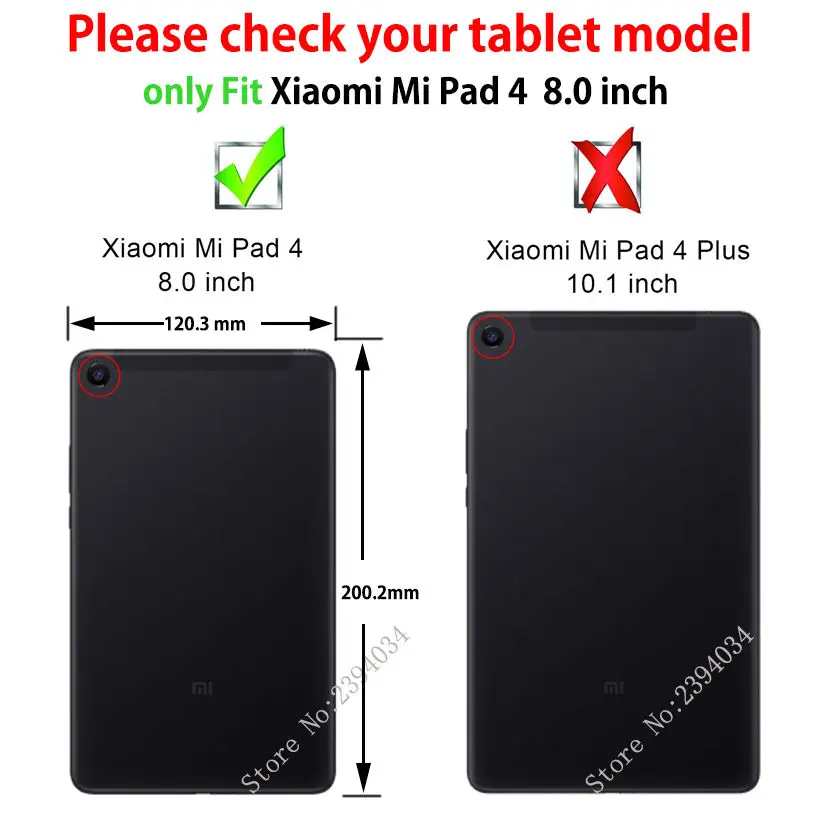Prípad Pre Xiao Mi Pad MiPad 4 Mipad4 8.0 palcový Kryt Heavy Duty 2 v 1 Hybrid Robustné, Odolné Funda Stojan Tabletu Shell Capa 4