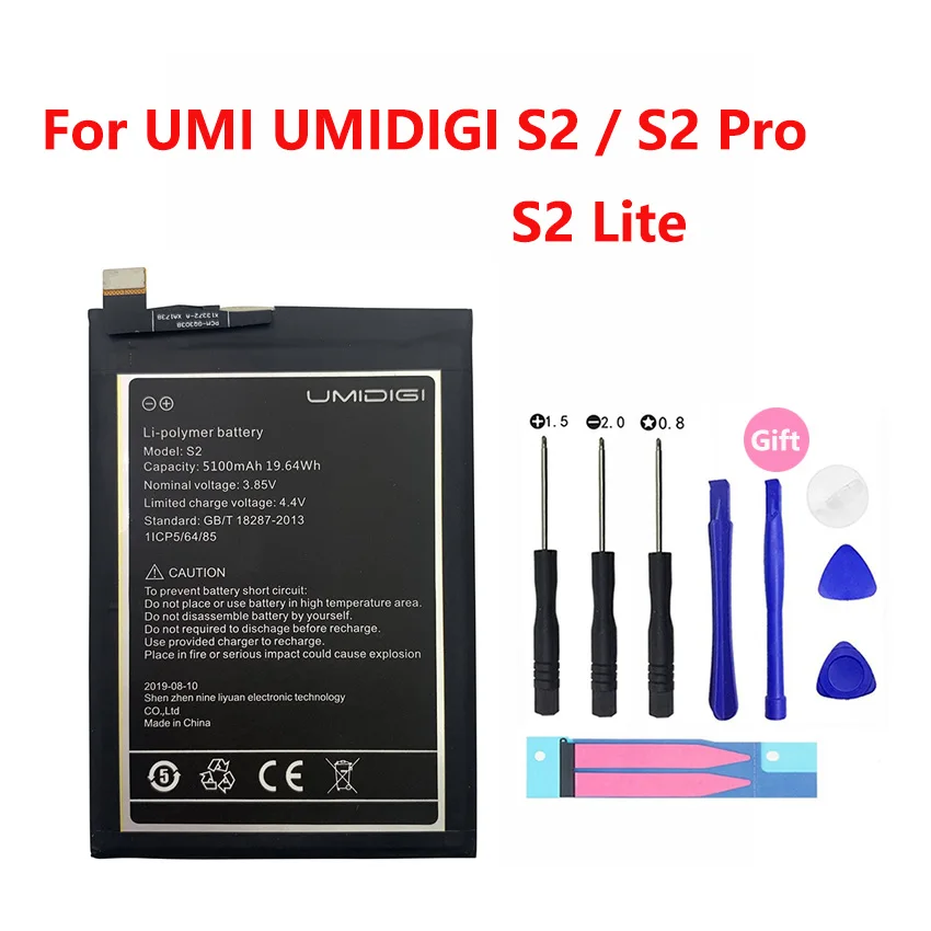 Pre UMI Umidigi Batérie A1 A3 A5 Jeden S2 F1 Hrať F2 S3 Super Dotyk Z Z2 Pro Max Lite Telefón Vysoko Kvalitné Náhradné kontakty batérie 2