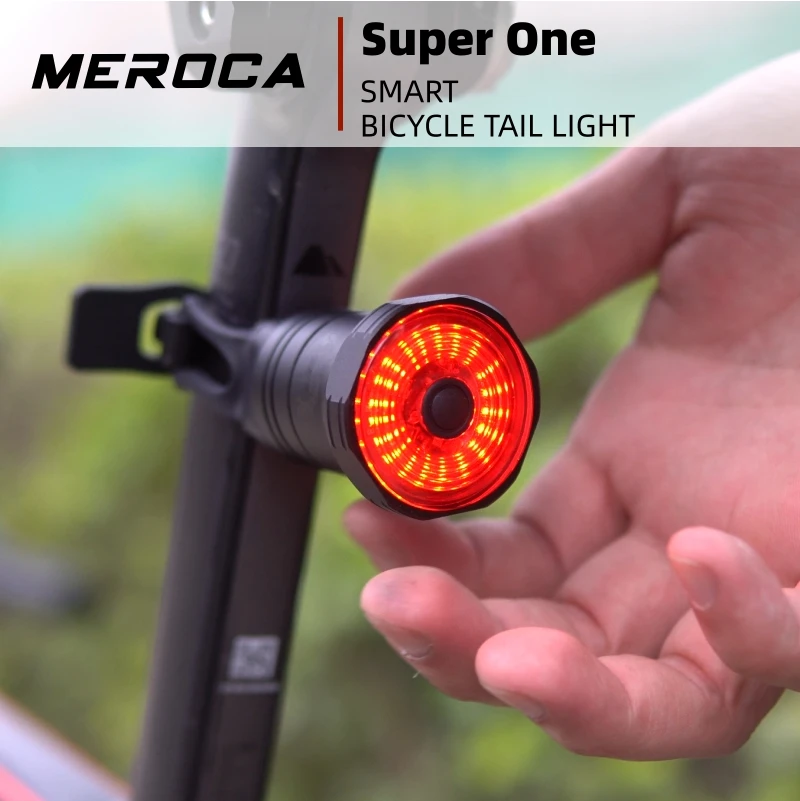 Cyklistické Svetlo IPx6 Nepremokavé USB Nabíjanie Svetlo na Bicykel Flash Chvost Zadné stropné Svetlá na Horách Auto Štart/Stop Brzdy Snímanie 4
