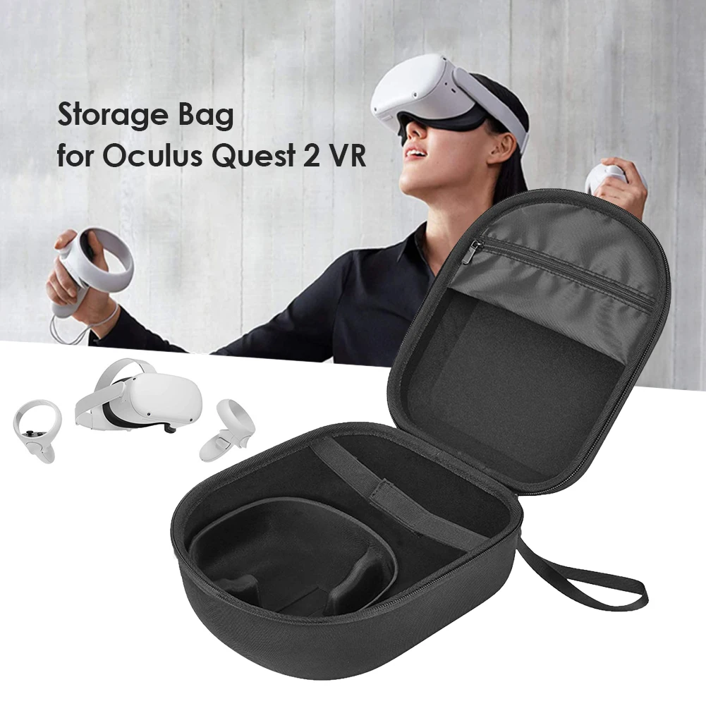 Prenosný Mini Skladovanie Vrecko pre Oculus Quest 2 Hard Shell EVA Cestovné púzdro Ochranné Pole pre Oculus Quest 2 Príslušenstvo 0