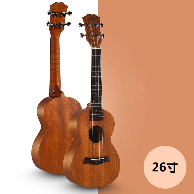 Nový 26 palcový malé gitara dreva folková gitara nástroj lipa gitara začiatočník dreva gitara mahagón 4 string gitara 0