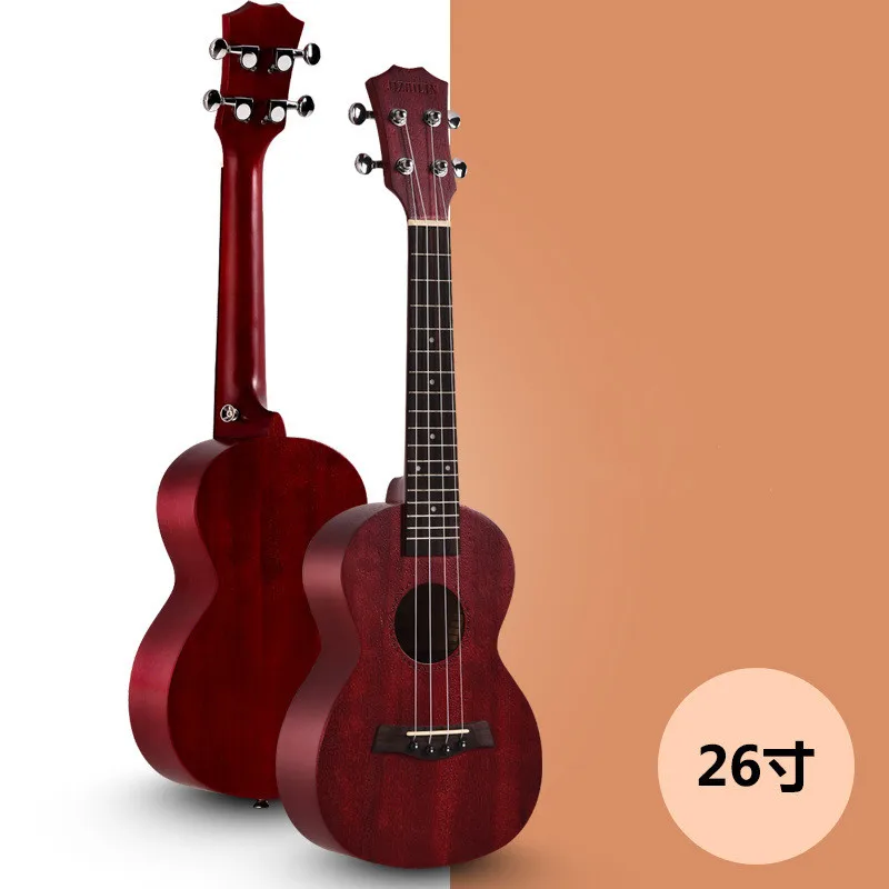Nový 26 palcový malé gitara dreva folková gitara nástroj lipa gitara začiatočník dreva gitara mahagón 4 string gitara 2
