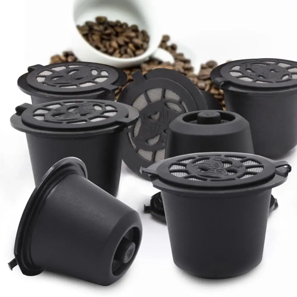 1PCS kávovar Opakovane Nehrdzavejúcej Ocele Naplniteľné Kávové Kapsule Filter pre Nespresso Stroje Coffeeware Pre Kuchyňa 3