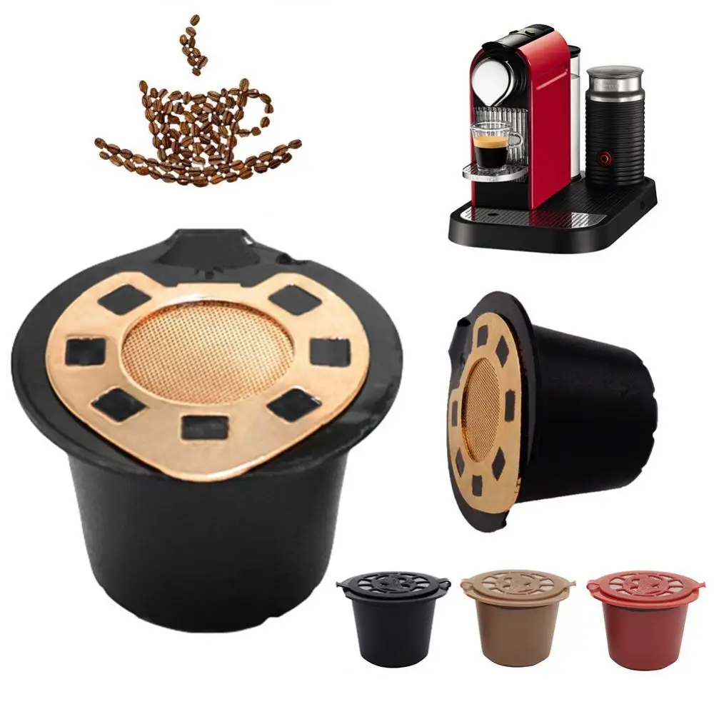 1PCS kávovar Opakovane Nehrdzavejúcej Ocele Naplniteľné Kávové Kapsule Filter pre Nespresso Stroje Coffeeware Pre Kuchyňa 5