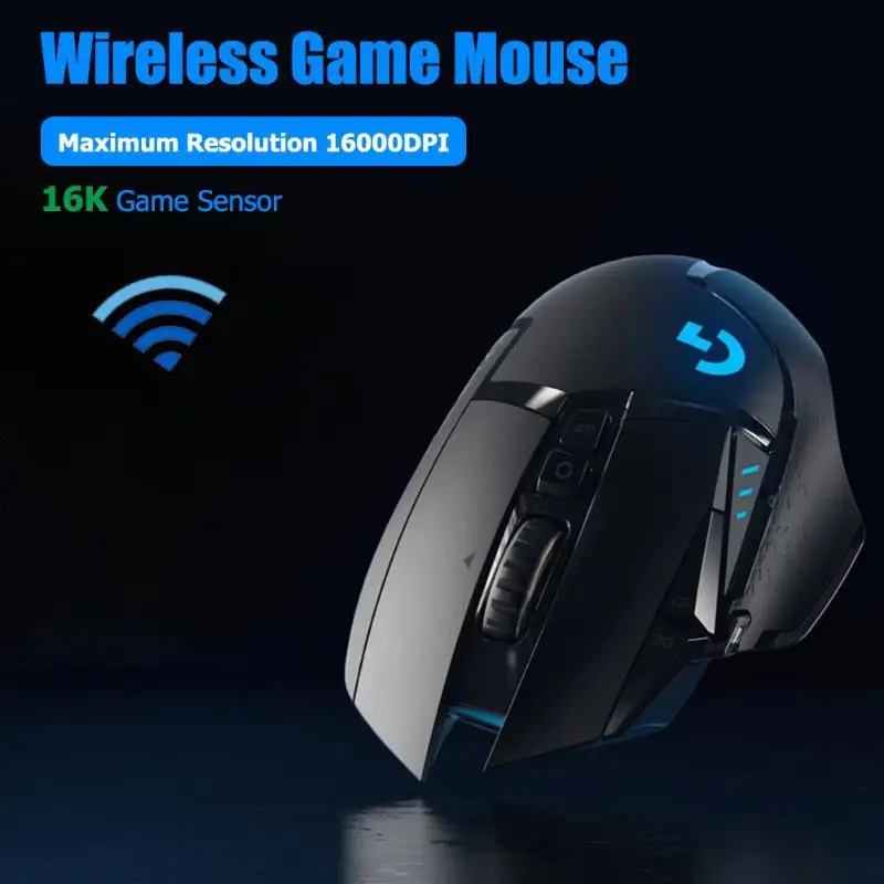 Nový, Originálny Logitech G502 HRDINA LIGHTSPEED Hernej Myši káblové/Bezdrôtové pripojenie 2,4 GHz HRDINA 16000DPI RGB Vhodné na e-sports hráčov 5