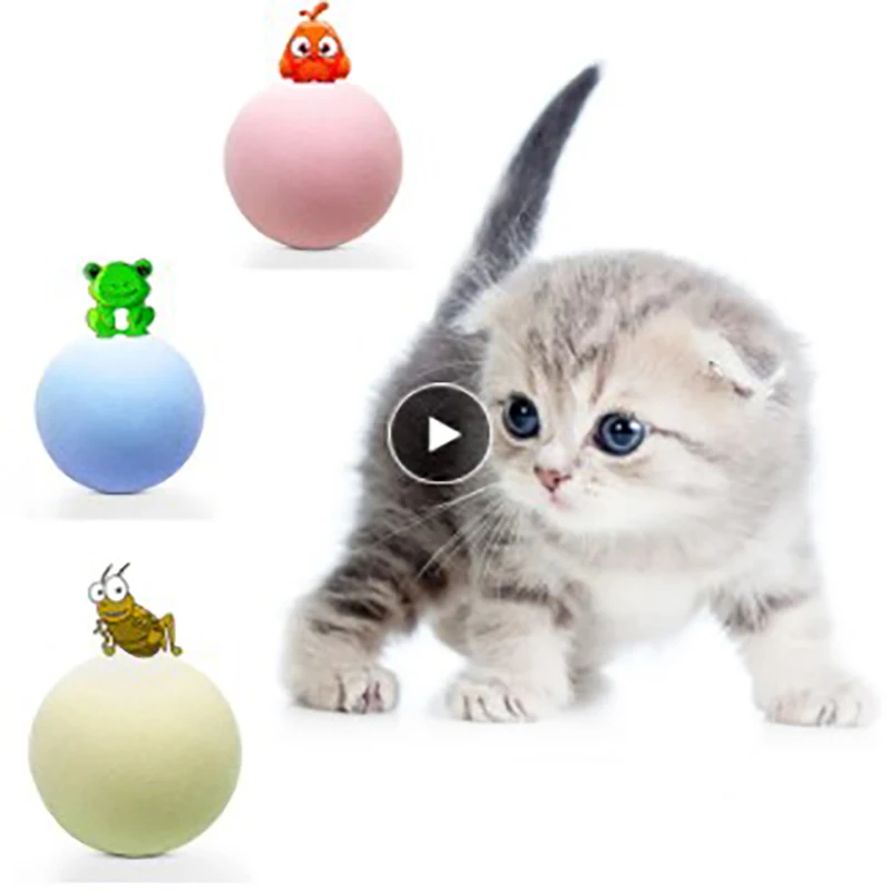 Cat Hračka Pet Gravity Ball Simulácie Zvieracích Znejúce Loptu Pet Produkt Hrať Žuvanie Loptu Catnip Školenia Prilákať Baviť Dodanie 2