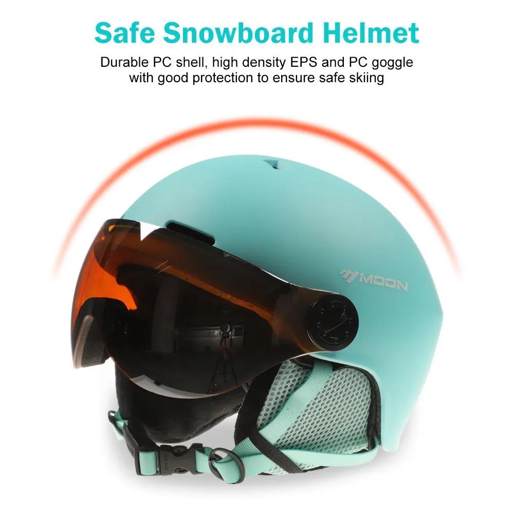 Snowboardová Prilba s Earmuff Okuliarov Muži Ženy Bezpečnosť Lyžiarskej Prilby Profesionálne Lyžovanie Snow Športové Prilby 4