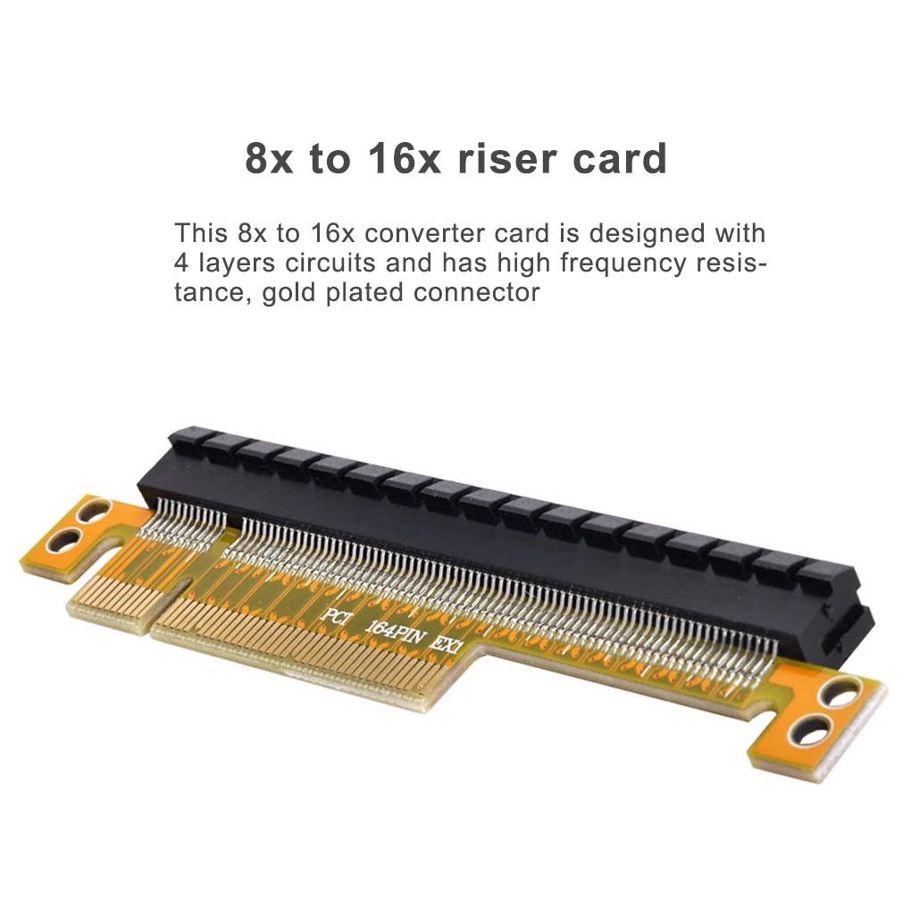 2021 Novej karte PCI Express Stúpačky Karty x8, aby x16 Ľavej Slot Adaptér Pre Servery 1U 1