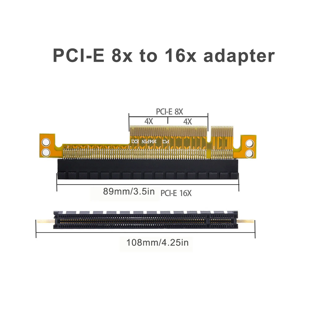 2021 Novej karte PCI Express Stúpačky Karty x8, aby x16 Ľavej Slot Adaptér Pre Servery 1U 3