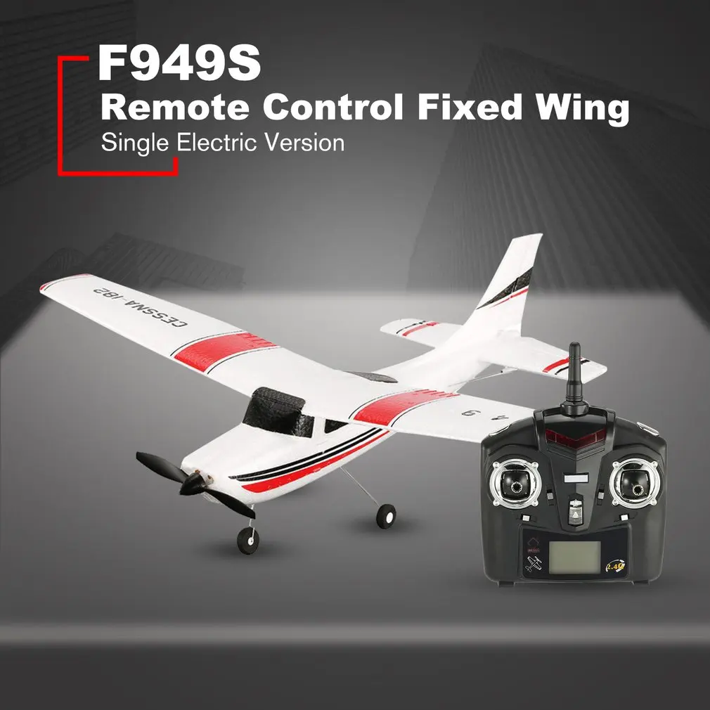 WLtoys F949 2.4 G 3Ch RC Lietadlo s Pevnými krídlami Lietadla Vonkajšie hračky Drone RTF Upgrade verzia Digitálne servo vrtule, s Gyroskopom 1