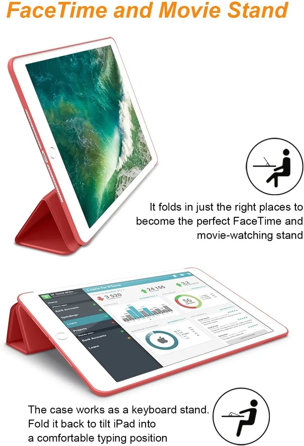 Magnet Case For iPad 2 3 4 Mäkký Silikónový Stojan, Kryt Pre iPad 5 6 7 8 Prípade iPad Vzduchu 2 3 4 Pro 9.7 10.5 11 iPad M1 2021 Nové veci 5