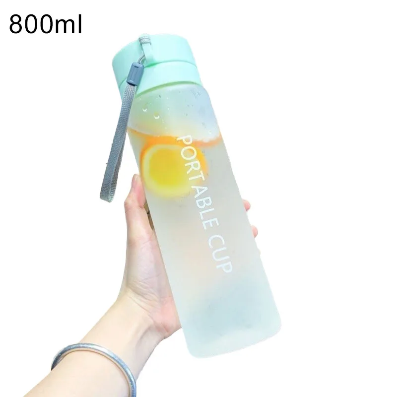 800ML Veľkú Fľašu Vody Priehľadné Plastové Vody Pohár Vonkajšie Studenej Šťavy Vodné Športy Pohár S Prenosné Mlieko Lano Pohár Vody 4