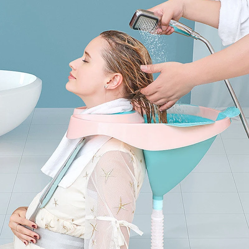 Domov Šampón Misa, Umývadlo Prenosné Vlasy Umyť Misy Panvy Mobilev Umývanie Vlasov pre Tehotné Ženy, Starších, Deti Ošetrovateľskej Starostlivosti 2
