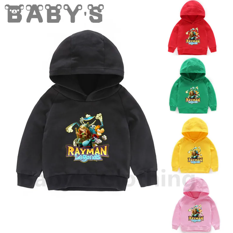 Rayman Legends Dobrodružstvo Deti Hoodies Vtipné Mikiny Cartoon Chlapcov, Oblečenie pre Deti Outwear Dievčatká Jeseň Topy,KMT5204 0