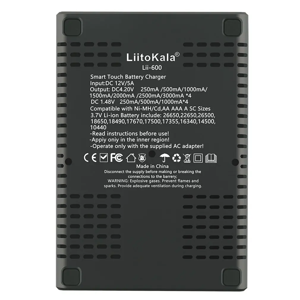 US/EU/UK Plug Lii-600/Lii-S8 Nabíjačka Pre Li-ion 3,7 V a NiMH 1.2 V batérie Vhodné pre 18650 26650 21700 26700 AA AAA 1