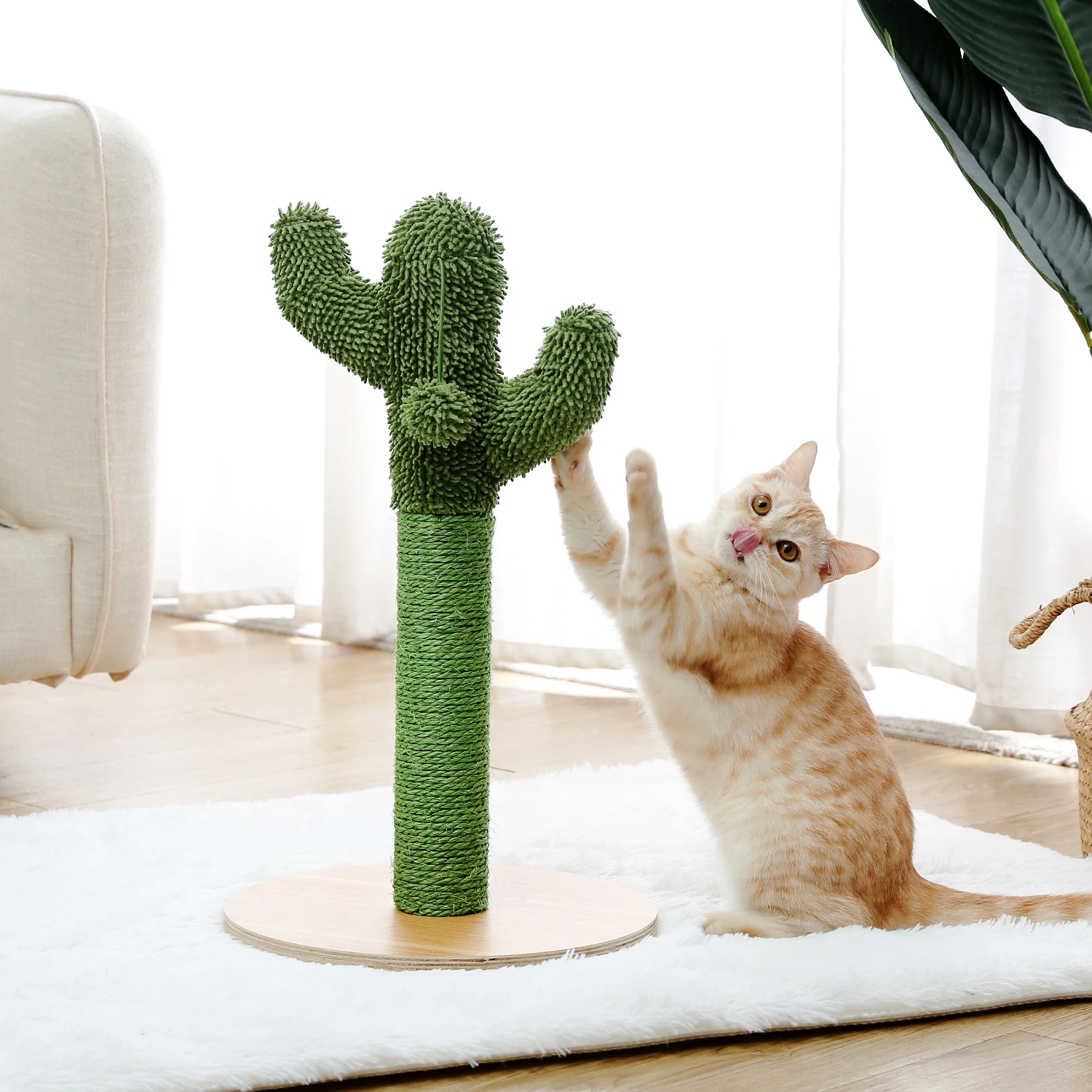 Roztomilý Kaktus Pet Mačka, Strom, Hračky s Loptou, Scratcher Príspevky pre Mačky Mačiatko Lezenie na Strom Cat Hračka Ochranu Nábytku Rýchle Dodanie 1