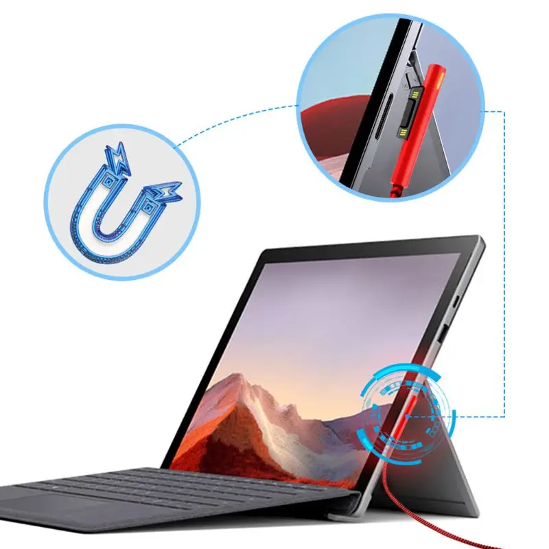 Typ-C Napájanie Nabíjačky Pd Rýchle Nabíjanie Kábel pre microsoft - Surface Pro 3 4 5 6 7 0
