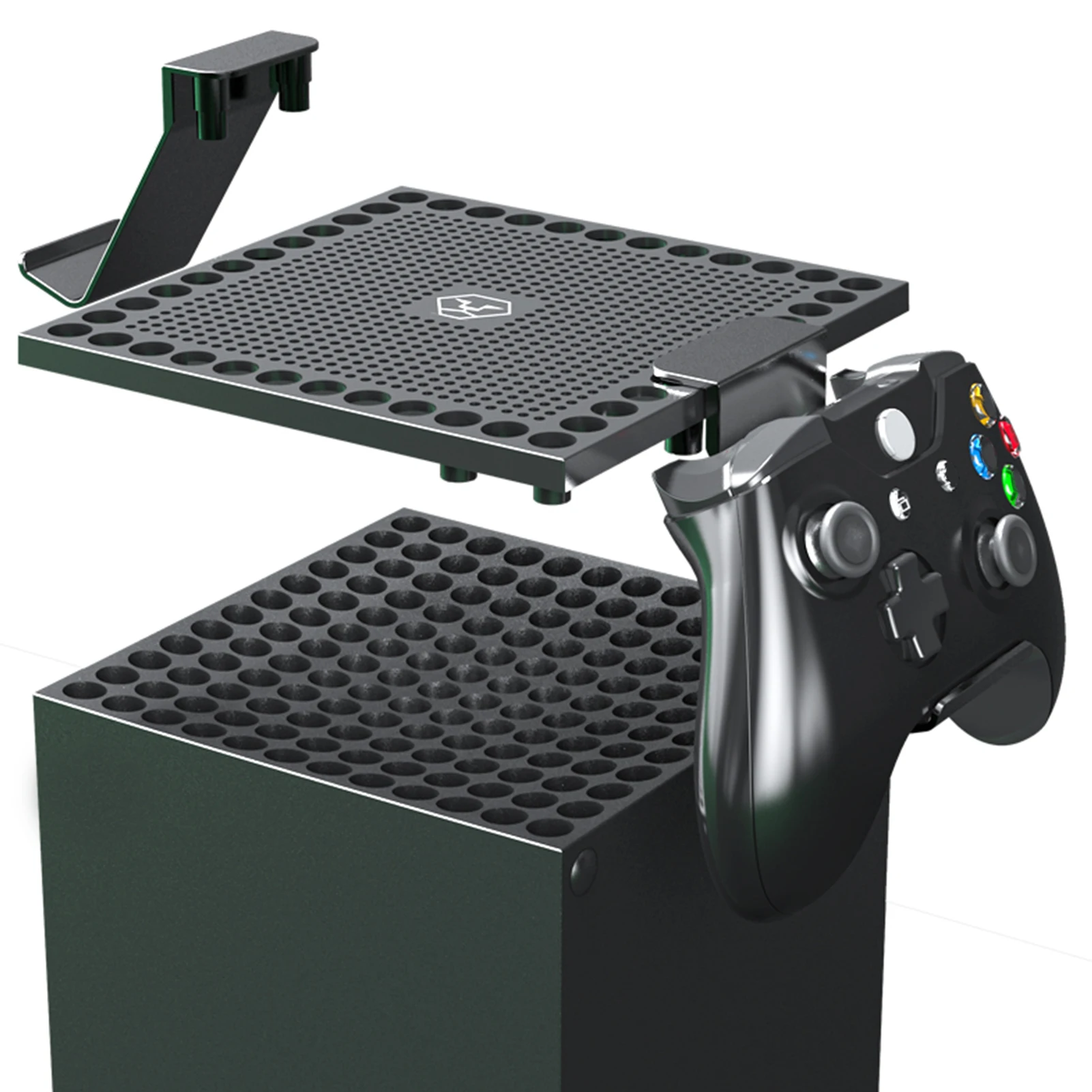 Hosť Protiprachový Kryt Multi funkcia Odvod Tepla Prachotesný Čistý Slúchadlá Rack Príslušenstvo pre Xbox Série X Konzoly 3
