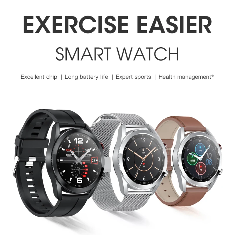 2021 Bluetooth Hovor L19 PPG+EKG Smart Hodinky Muži Ženy Šport Fitness Srdcovej frekvencie, Krvného Tlaku Monitora Hodinky Pre Android IOS 1