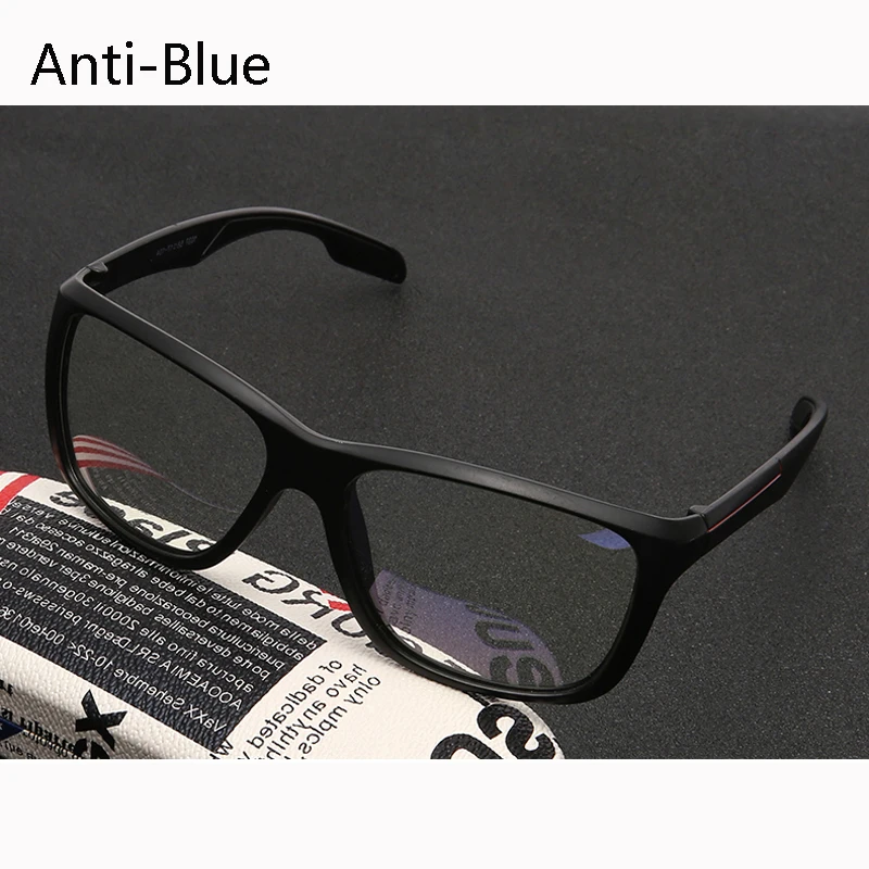 Anti-modré Ochranné Okuliare Námestie Optické Predpis Krátkozrakosť Počítač Okuliare, Rám Ženy Muži Anti Modré Športové Okuliare Okuliare 3