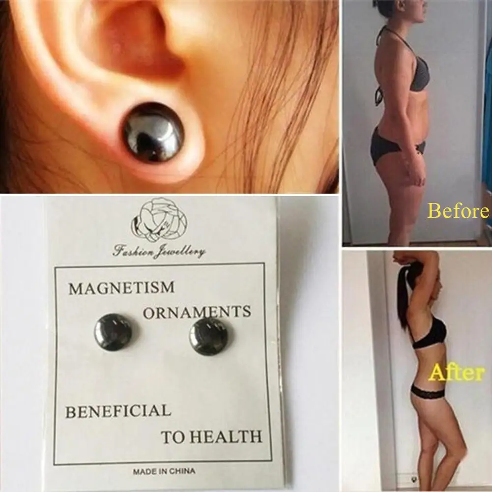 Krásy Slim Magnetické Ušné Štuple Akupunktúrne Body Masér Náušnice Zdravotnej Starostlivosti 3