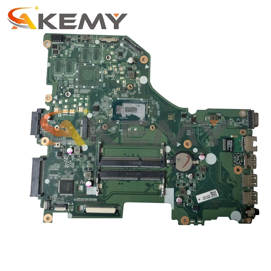 Pre Acer aspire E5-573 E5-573G Notebook základná Doska S procesorom Intel I3 CPU DDR3L DA0ZRTMB6D0 NBMVH11001 Plne testované 3